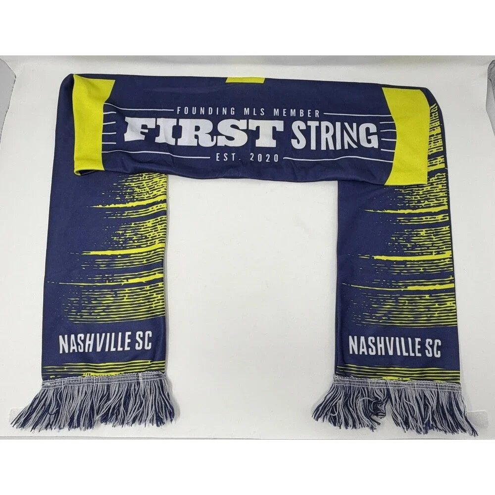 Nashville SC Soccer Club First String Founding Member Scarf Polyester Fringed